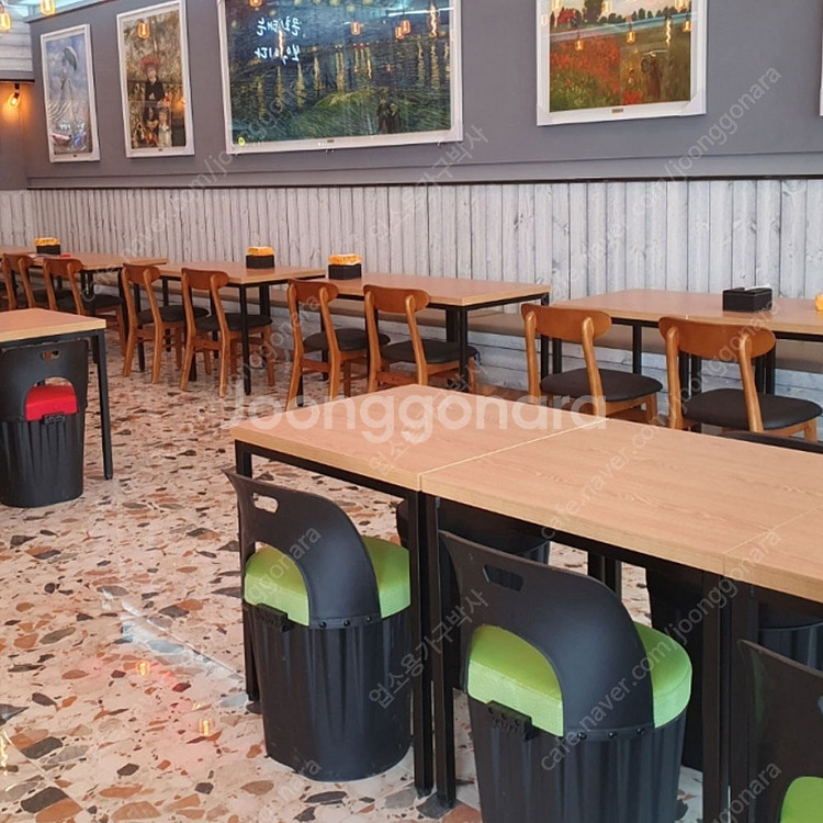 업소용 식탁 의자 테이블 함바 구내식당 한식 마라탕 디저트--3